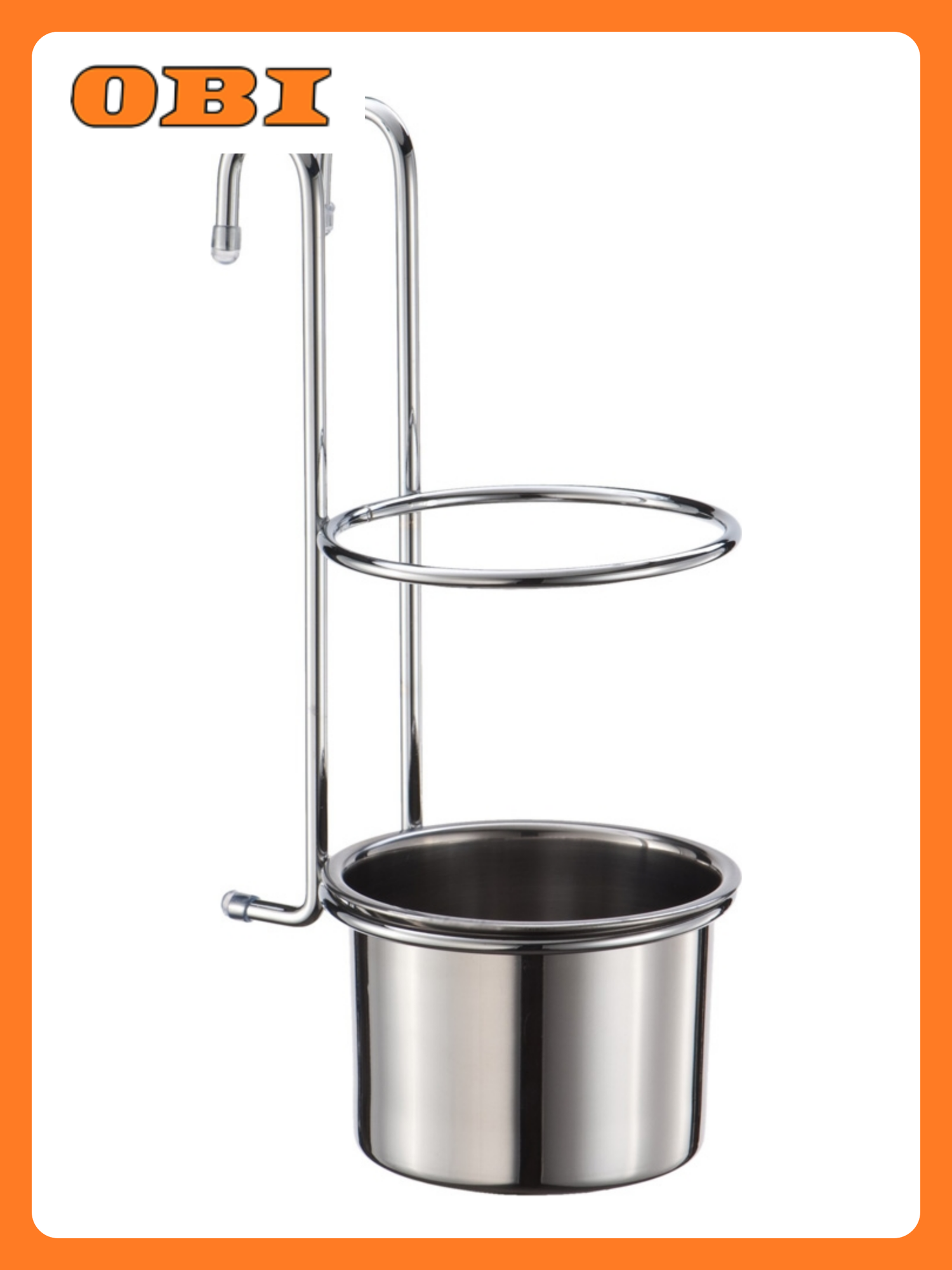 Стакан для столовых приборов Lemax хром подвесной 205x130мм