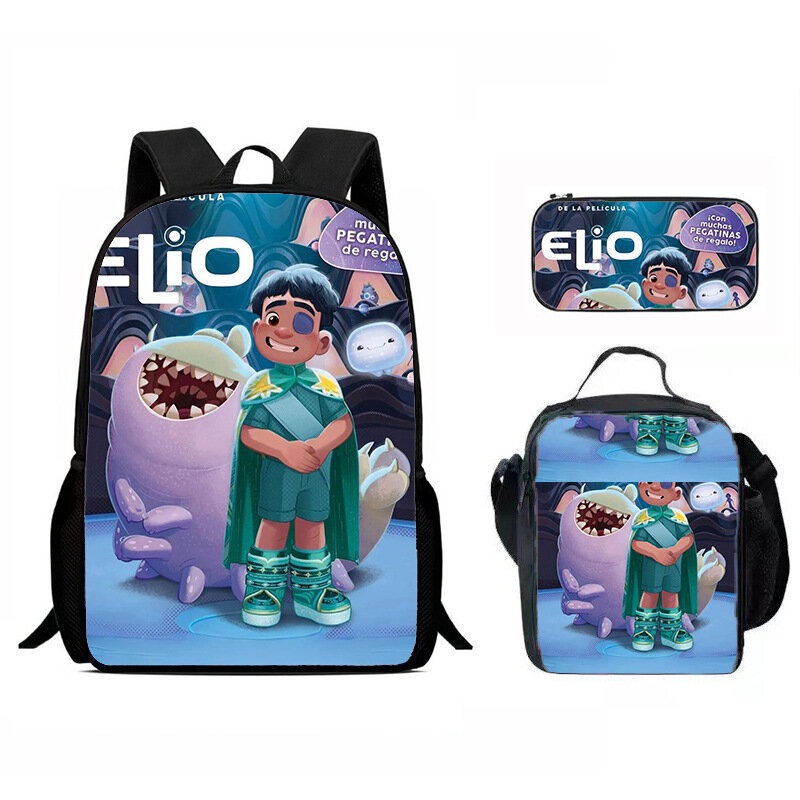 Новый школьный рюкзак Elio Earth Corреспондент, комплект из трех предметов, детский рюкзак, повседневный рюкзак, сумка-ручка, набор сумок