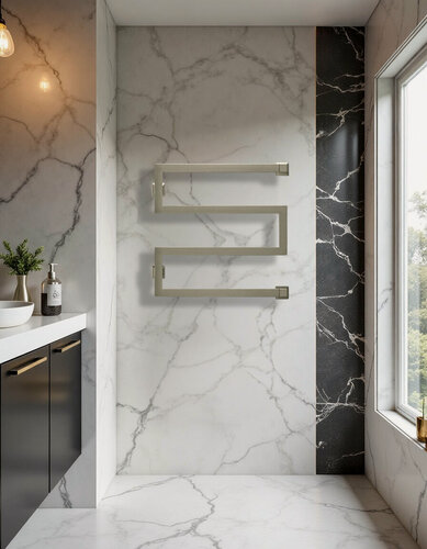 Изображение товара Полотенцесушитель водяной SNAKE-2 50х60 (см) Грейдж Угловое подключение