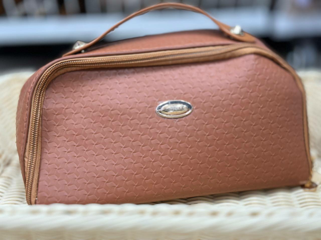 Косметичка , коричневый — фото 1