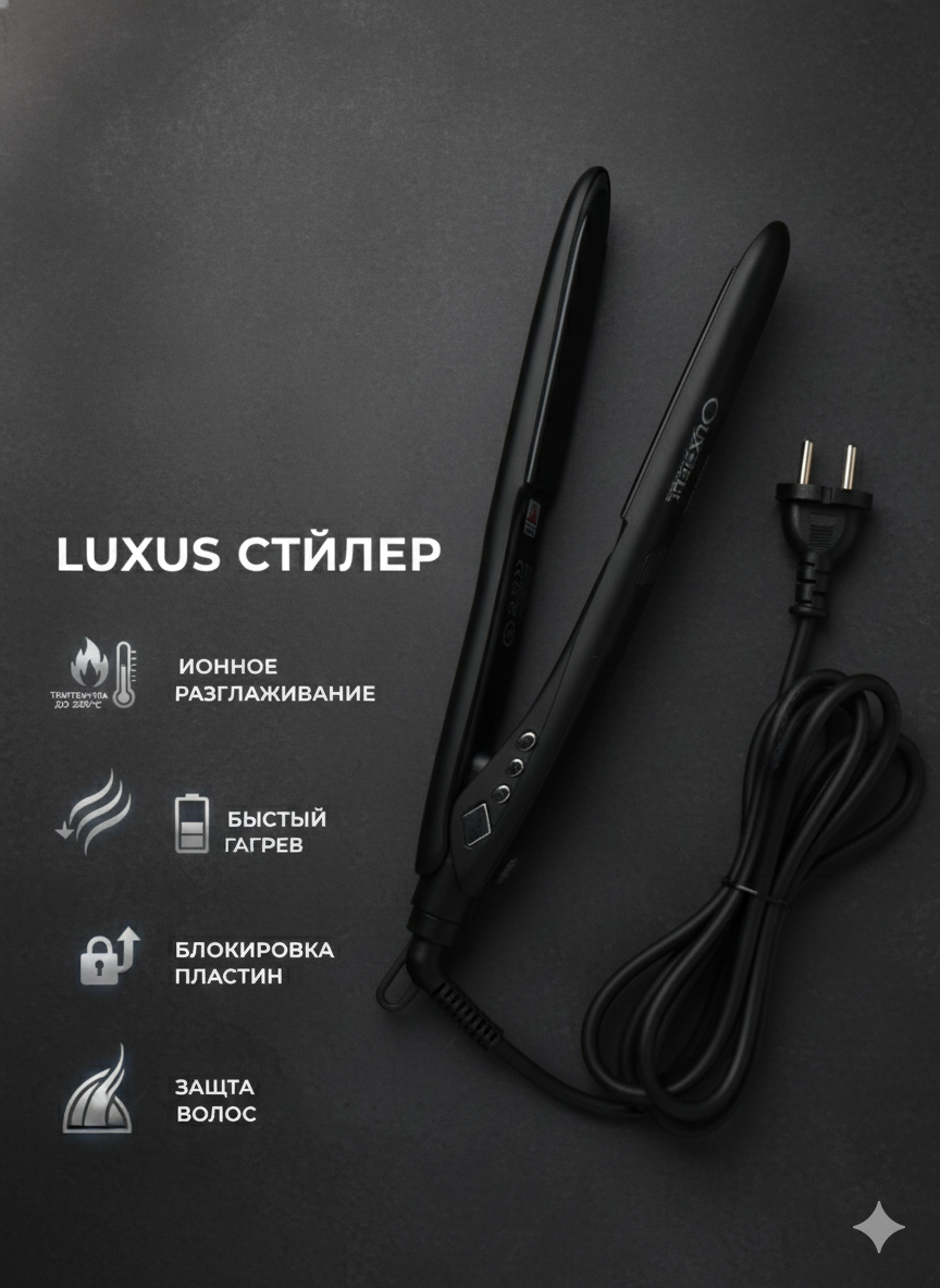 Выпрямитель Remington Silk S9600, керамическое покрытие, 4 температурных режима, 240°C, 40Вт, футляр