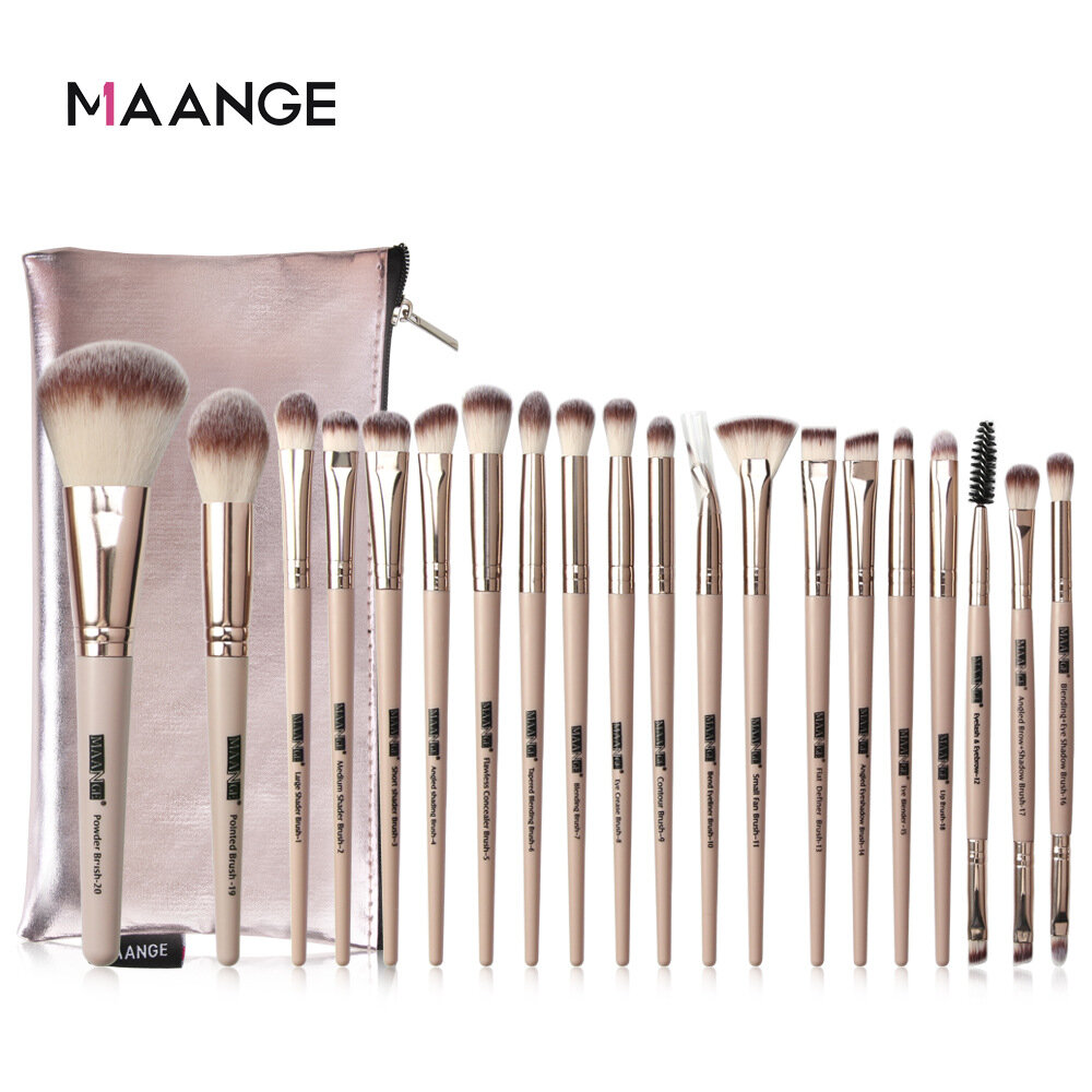 Hабор кистей для макияжа MAANGE 20 шт, профессиональные кисти для макияжа