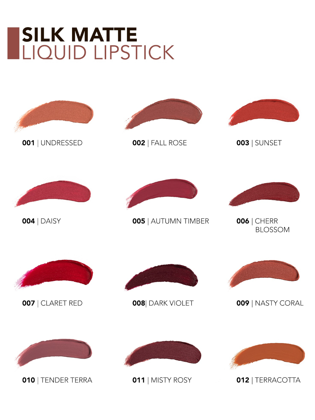 Матовая жидкая помада Flormar Silk Matte liquid lipstick оттенок 009 — фото 1