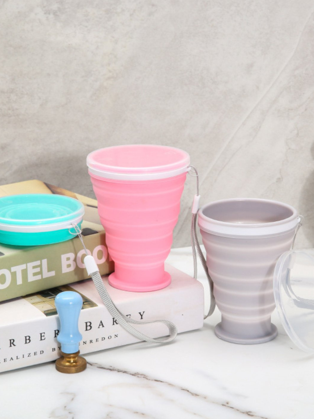 Силиконовый стакан, складной, 200 мл — фото 1