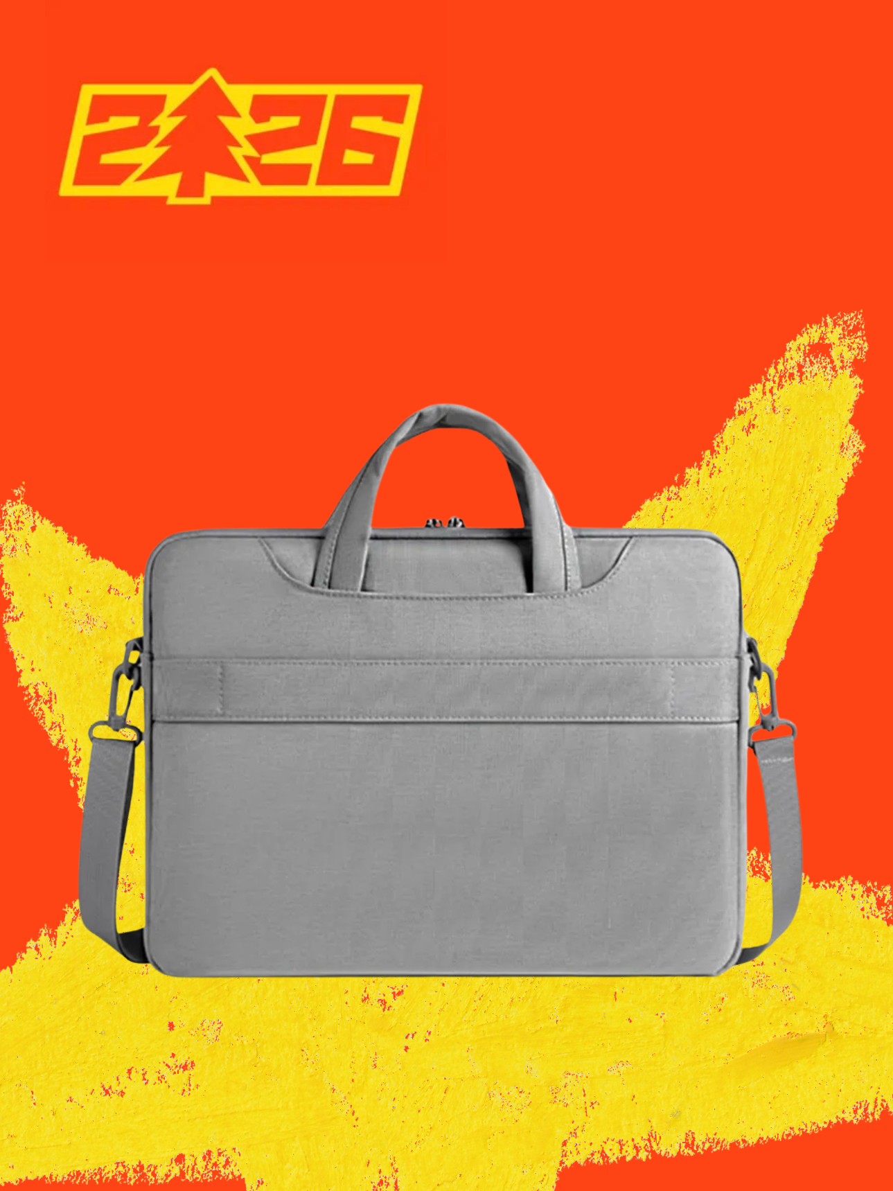 Портфель-сумка для ноутбука 15,6 дюймов, водонепроницаемая, серый дизайн