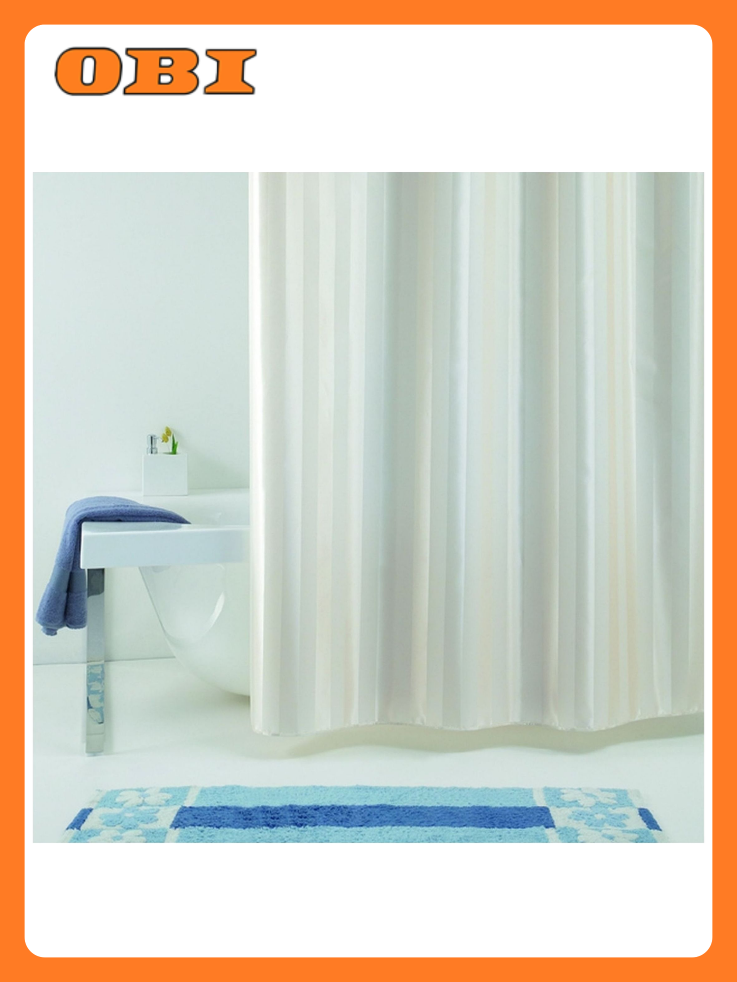 Штора для ванны Bacchetta Rigone 180х200 см бежевая