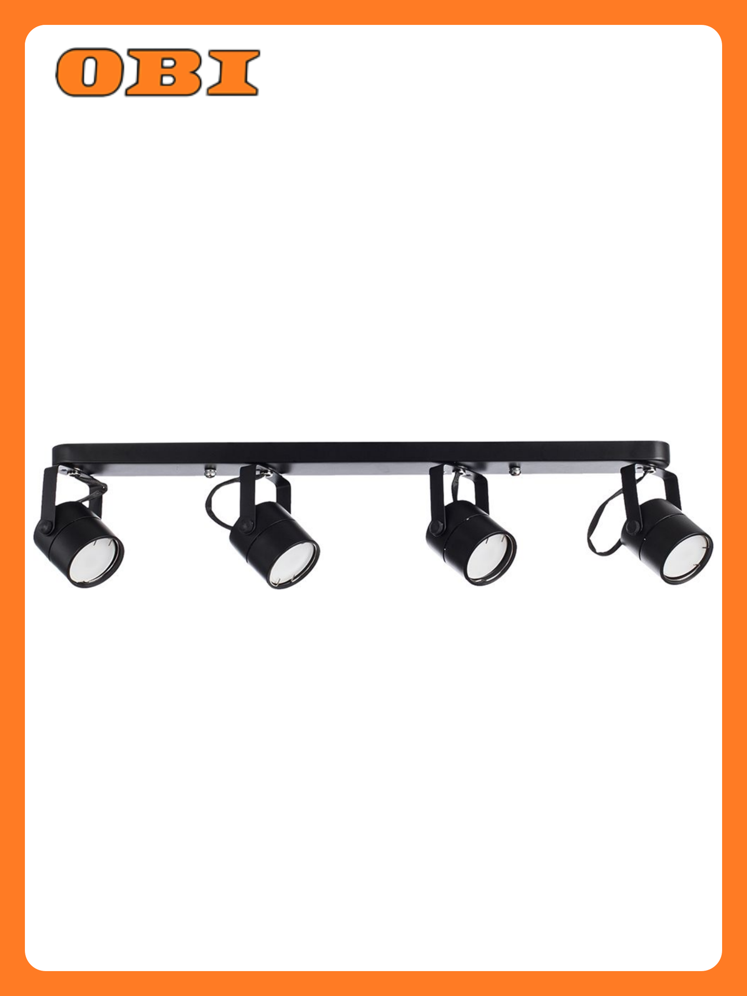 Спот повор черный MIZAR 4ХGU10Х50W