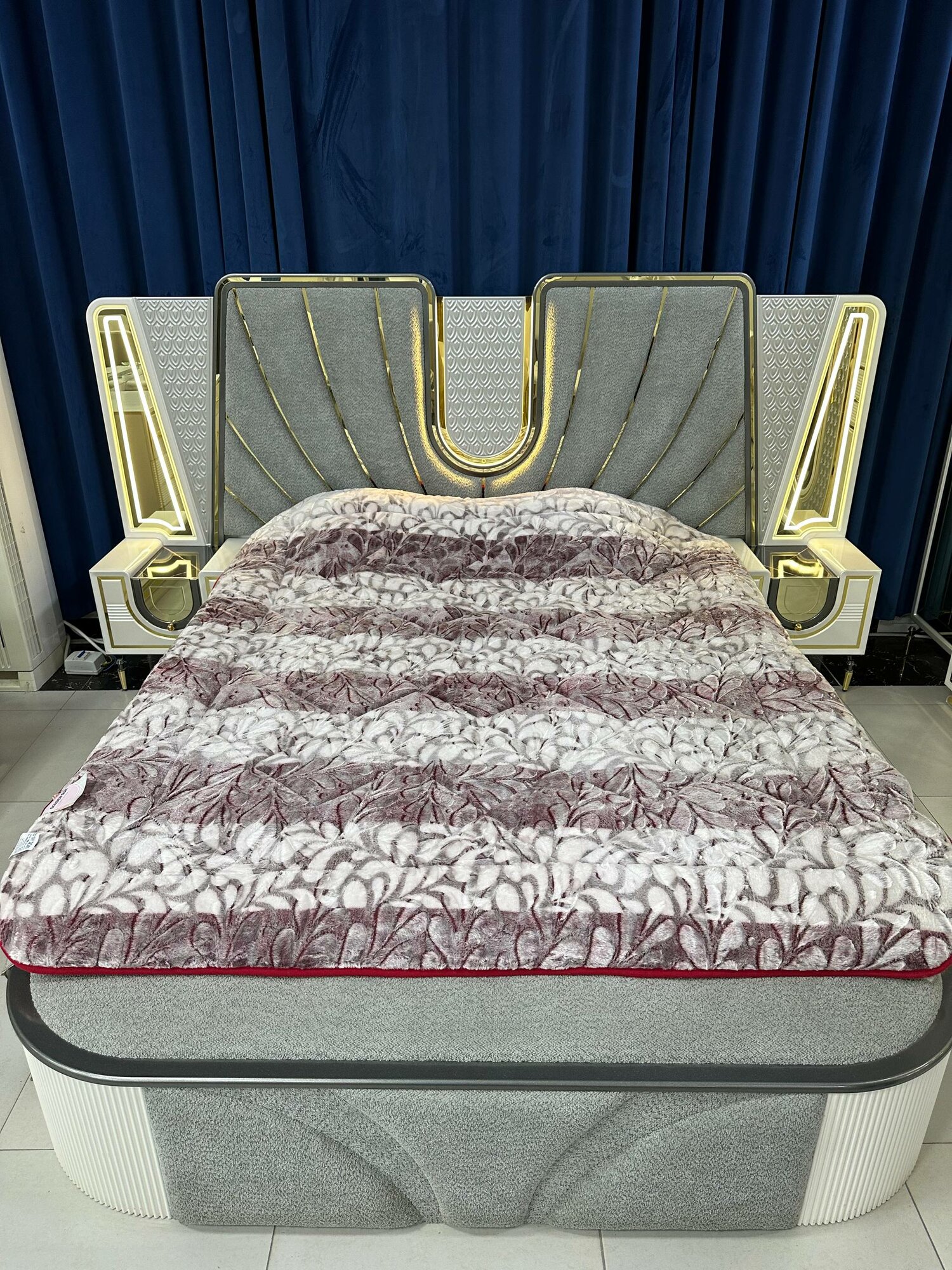 Одеяло-шуба меховое, двуспальное, 190×230 СМ, тёплое