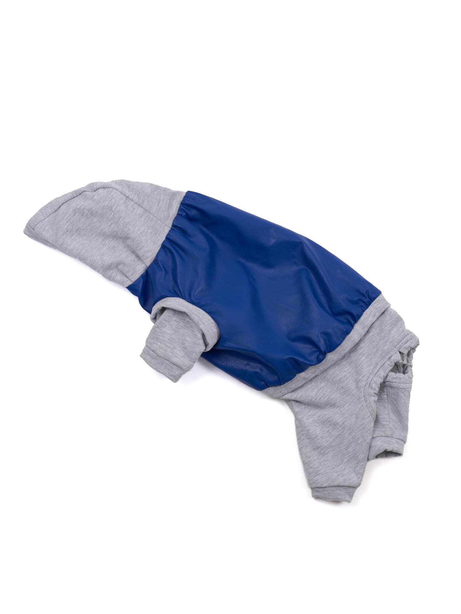 Комбинезон из эко-кожи с трикотажем для собак мелких пород