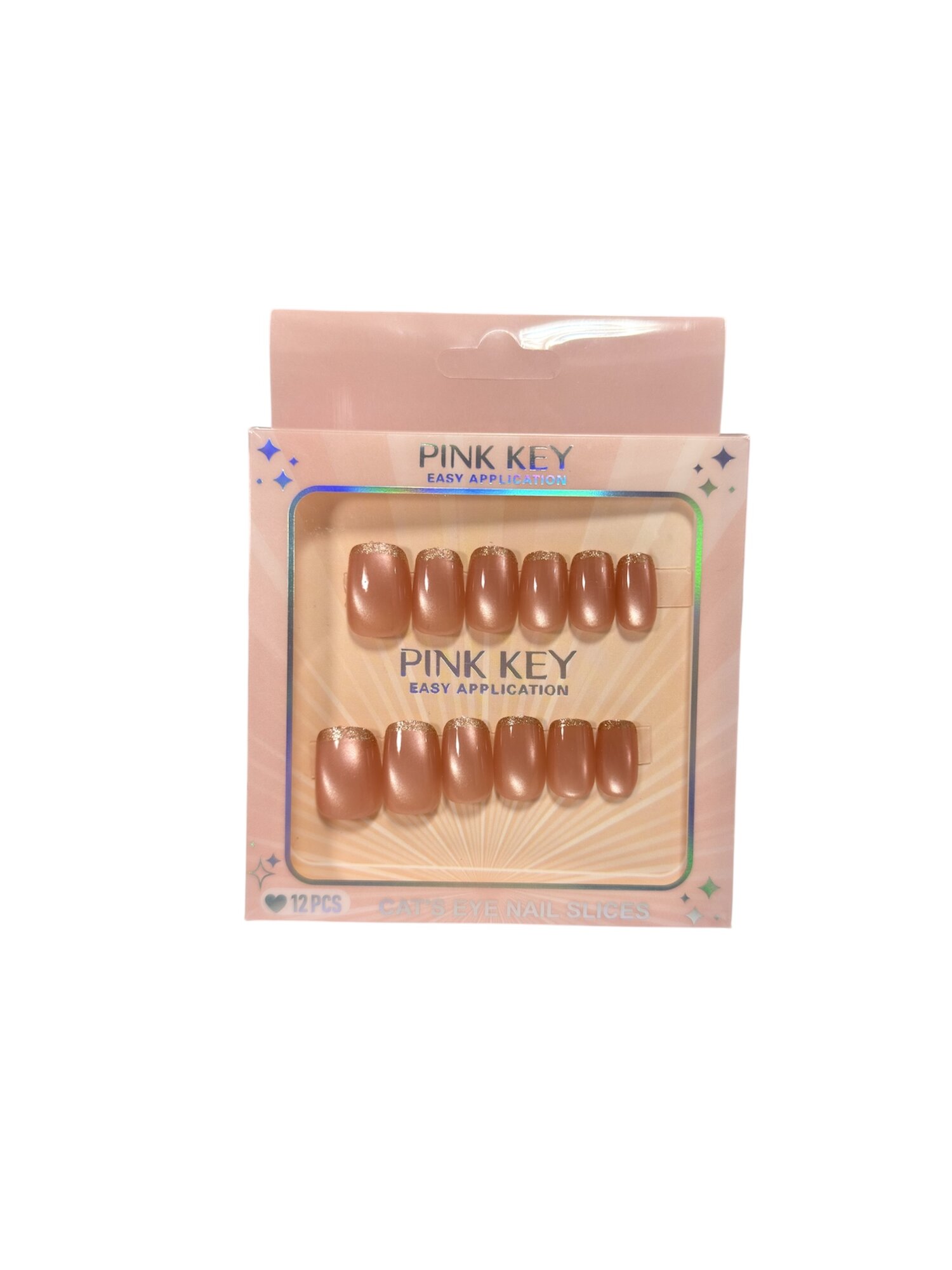 Набор накладных ногтей, 12 шт, ABS-пластик, для всех пальцев, клей в комплекте