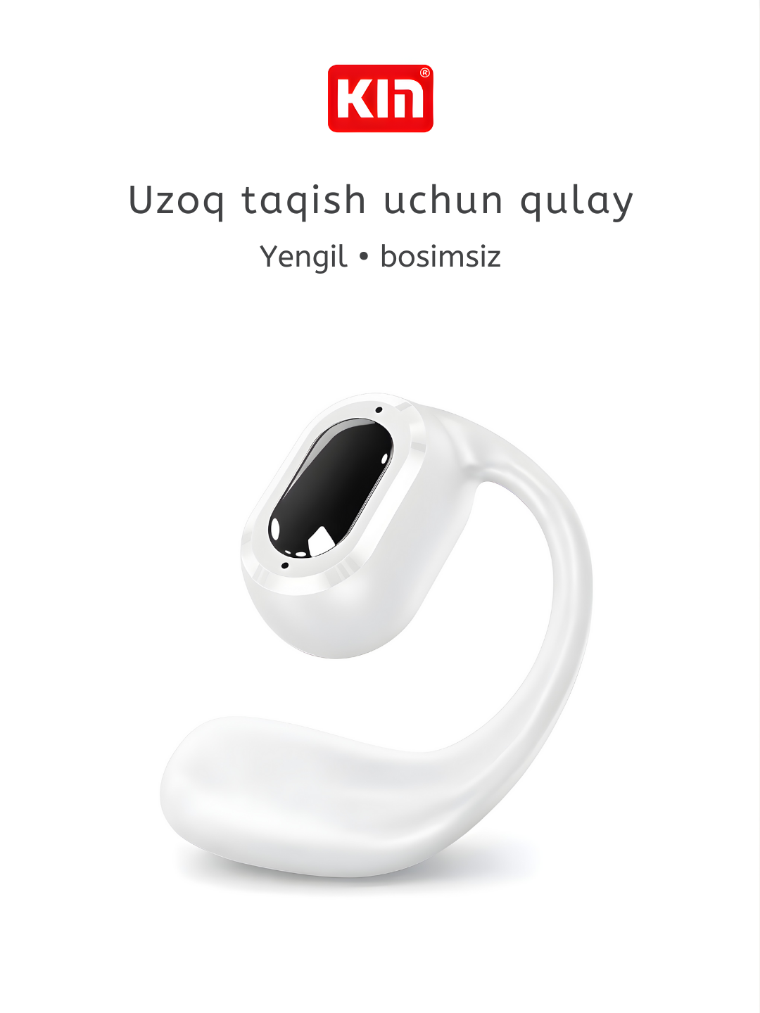 Беспроводные наушники KIN KL30, Bluetooth 5.3, 110mAh, белый