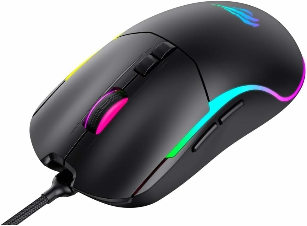 Игровая мышь Havit Gamenote MS1020S RGB проводная 7200 DPI 7 кнопок