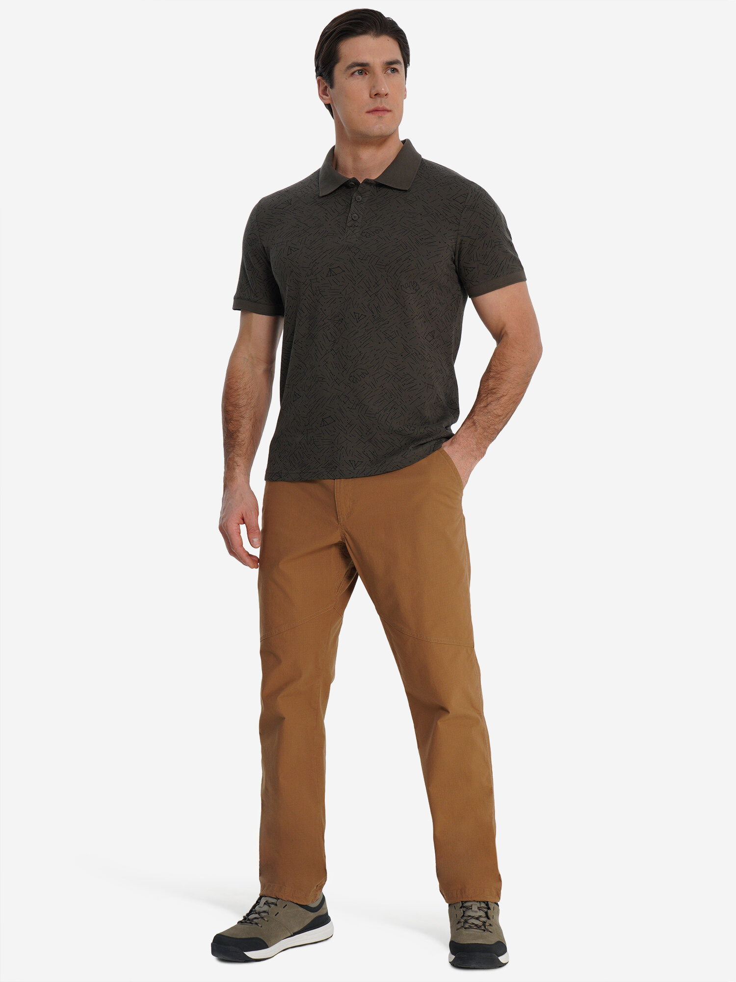 Поло OUTVENTURE, размер 50, коричневый — фото 1