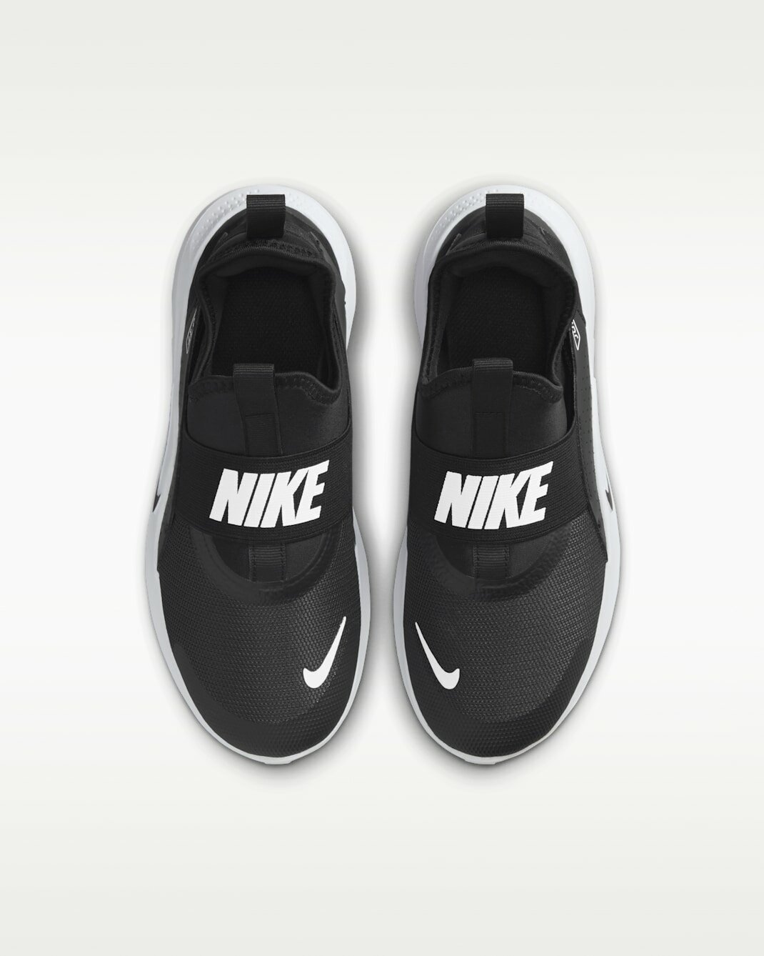 Кроссовки NIKE Flex Runner 4, размер 4.5Y US, черный, белый — фото 1