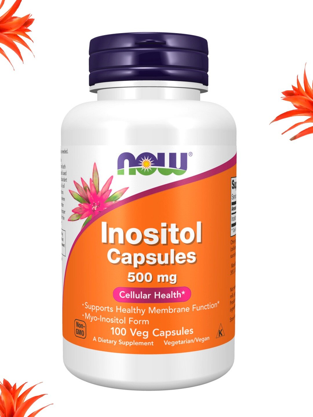 Inositol 500 Now N100 — поддержка метаболизма, нервной системы и клеточных функций