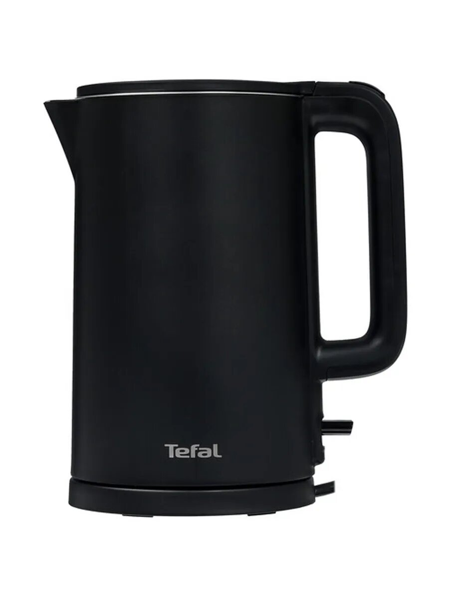 Электрочайник Tefal "DOUBLE WALL" KO1408E0, чёрный, 1500Вт, 1.5л — фото 1