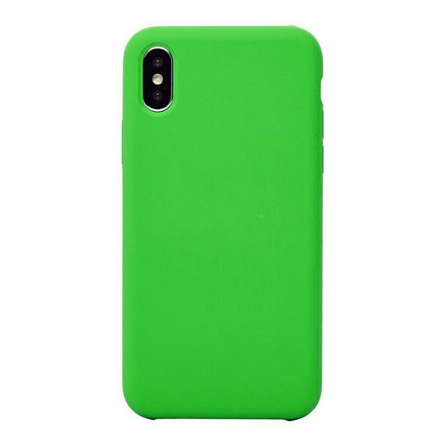 Силиконовая накладка без логотипа (Silicone Case) для Apple iPhone XS Max зеленый