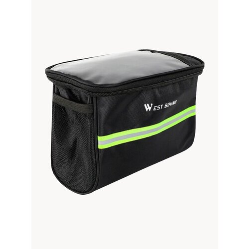 Сумка для велосипеда на руль 22x12.5x15.5см West Biking черная