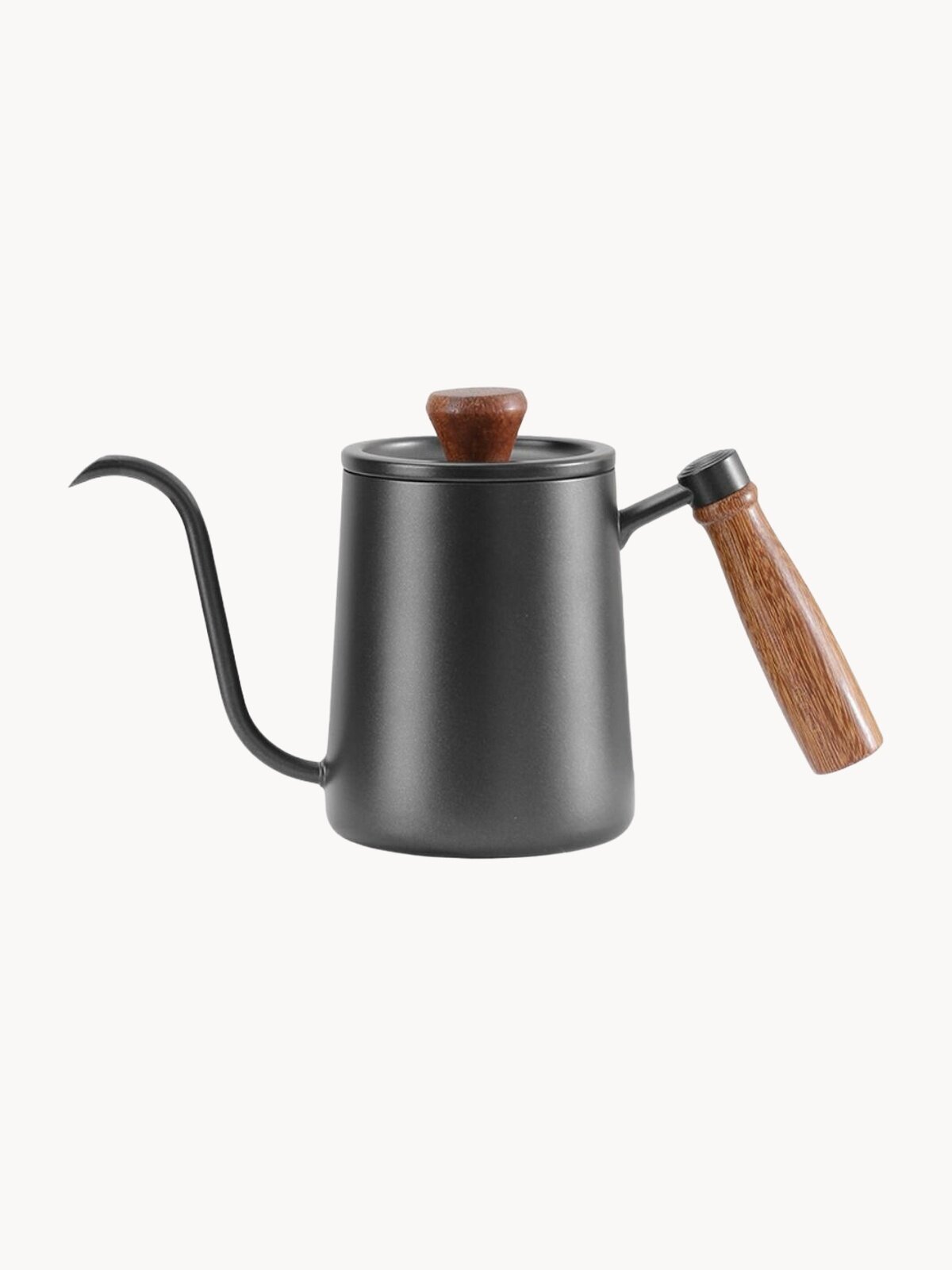 Кофейник CFPRESS, чайник с длинным носиком для заваривания кофе 600 мл, чёрный