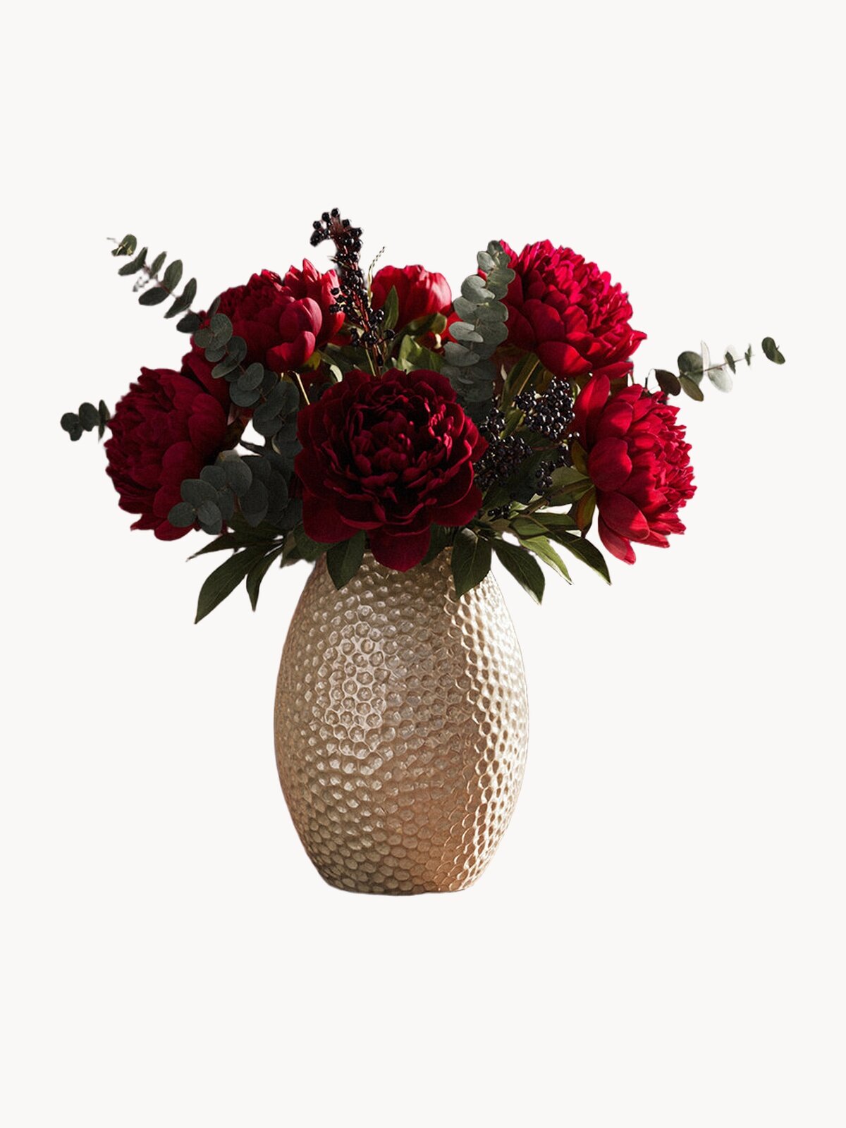 Интерьерная ваза для цветов и сухоцветов керамическая