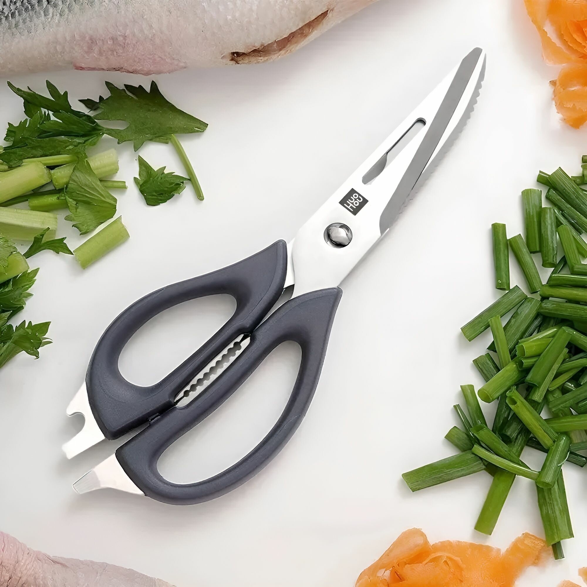 Изображение Кухонные ножницы Xiaomi HuoHou Multifunctional Magnetic Kitchen Scissors (HU0291)