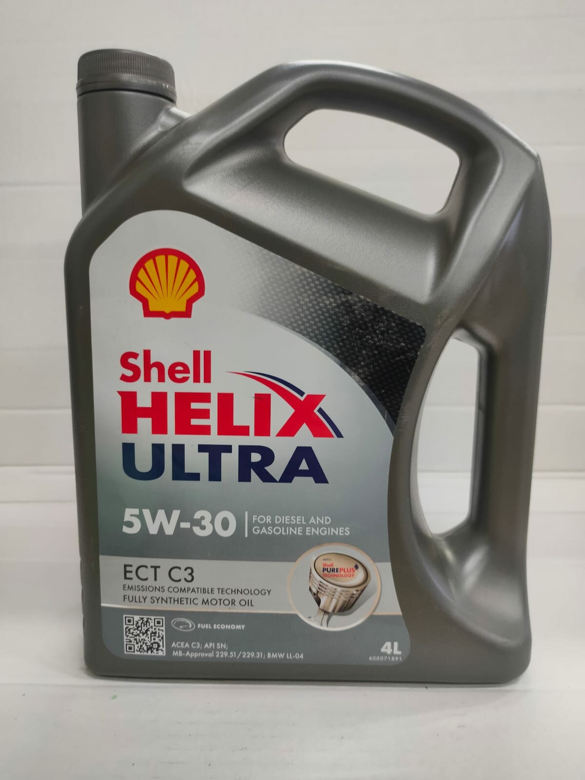 Моторное масло SHELL Helix Ultra ECT C3 5W-30, 4 L.
