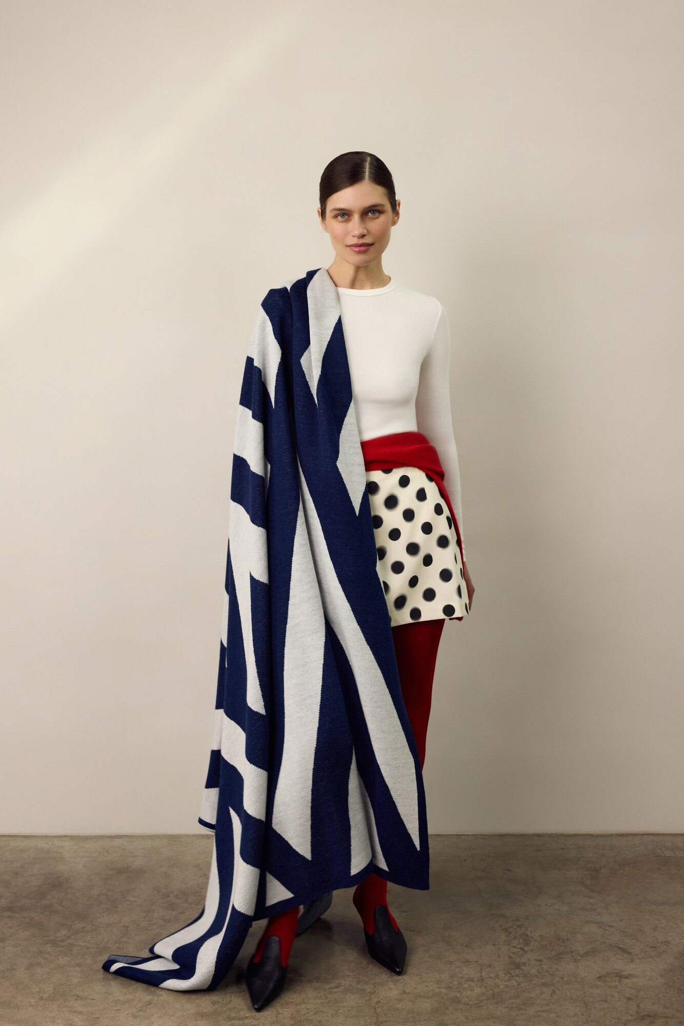 Плед BRIGHT, вязаный, шерсть мериноса 50%, акрил 50%, 160 x 210 см