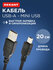 Кабель провод mini USB - USB-A 0.2 м для зарядки и передачи данны...