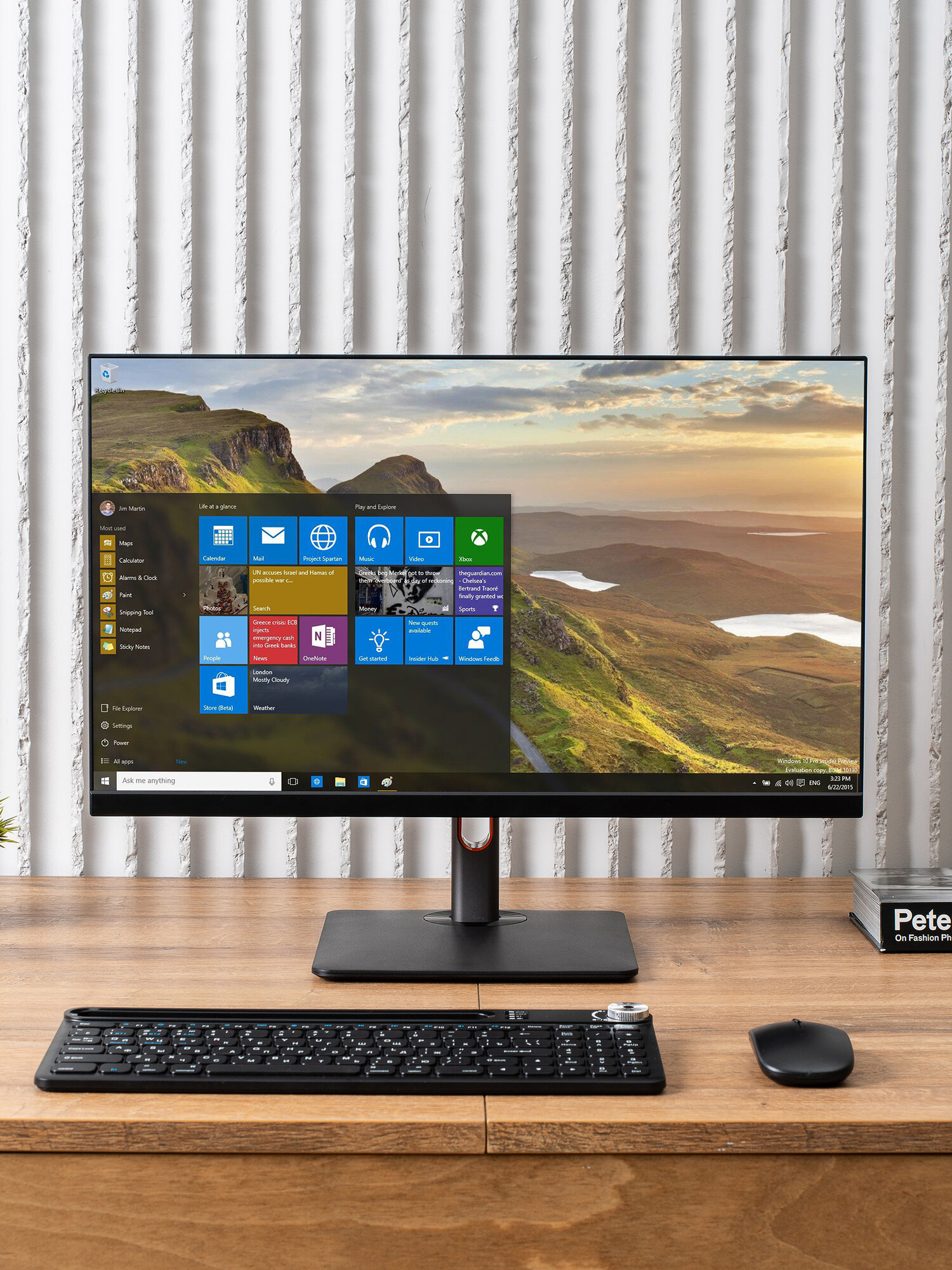 Моноблок 24 дюйма, Intel Core i7, Windows 11pro, SSD 512ГБ, RAM 16ГБ, Wi-Fi/Bluetooth, черный