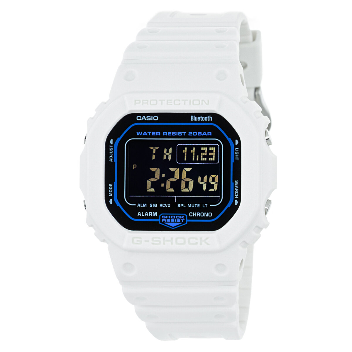 Наручные часы CASIO G-Shock, белый/черный