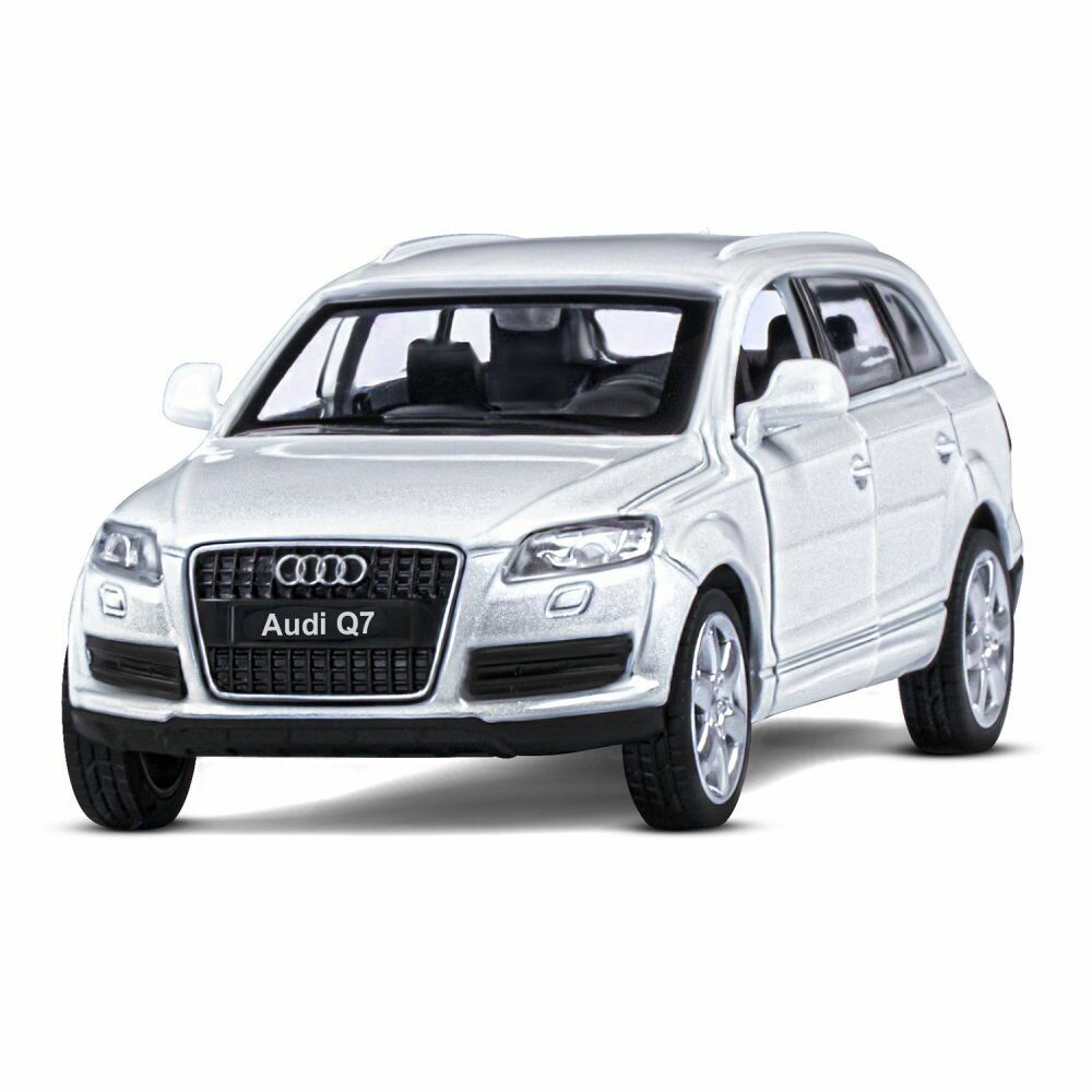 Модель металлическая 1:43, Машина Audi Q7, белый, инерция, 3+ — фото 1
