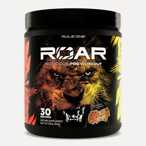 Изображение товара Rule One ROAR PRE-WORKOUT, Предтренировочный комплекс, 30 Порций (Персик манго)