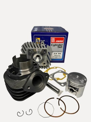 Изображение товара Поршневая (ЦПГ) на скутер Honda DIO 34, d-48mm/75cc, ГБЦ в комплекте (Honda AF-34, AF-35, ZX75) SEE
