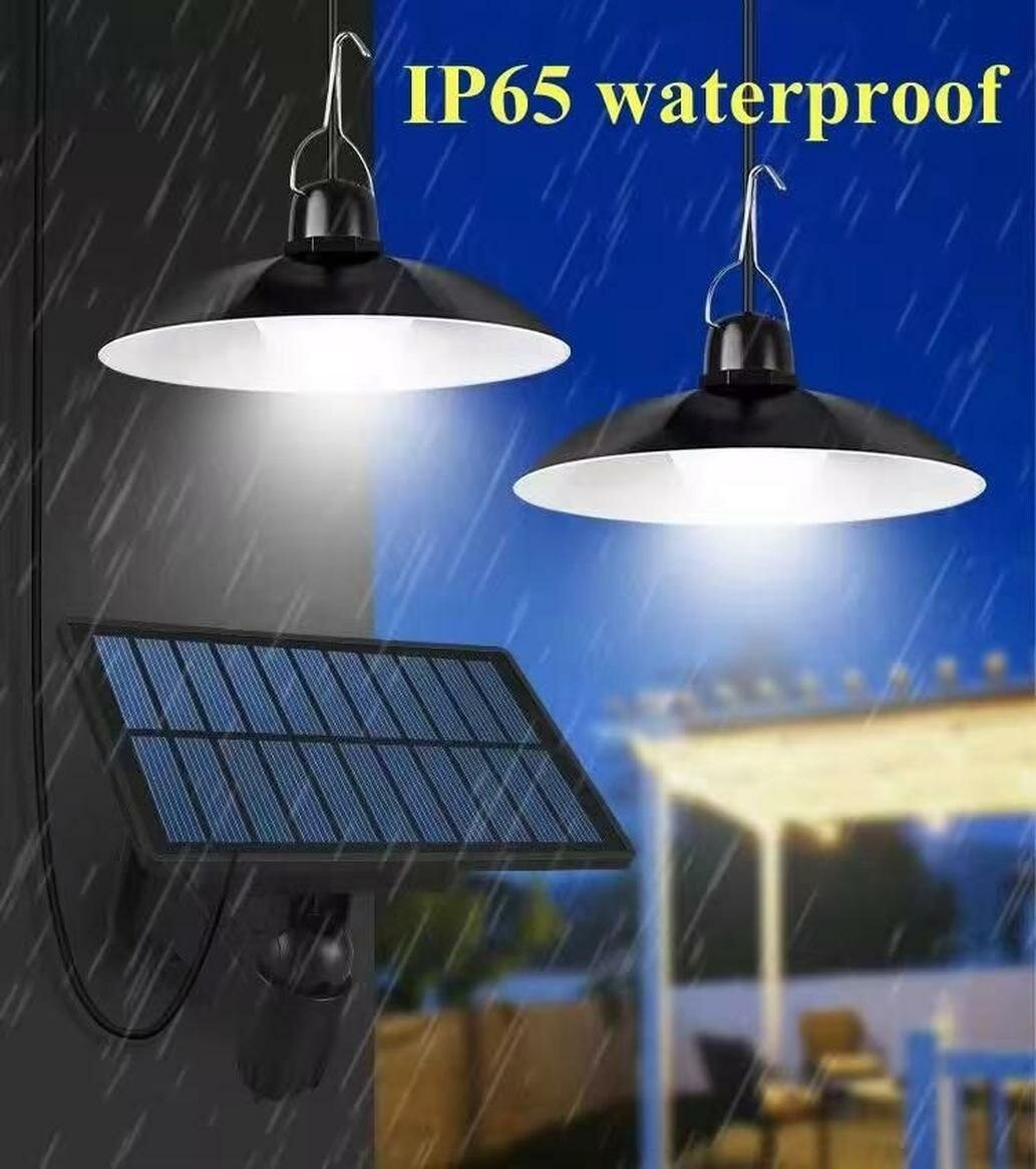 Кемпинговый фонарь "Ретро", на солнечных батареях, LED, влагозащита, IP65