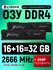 Оперативная память DDR4 16GB+16GB = 32 GB 3600 MHz Fury +XMP