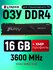 Оперативная память DDR4 16GB+16GB = 32 GB 3600 MHz Fury +XMP