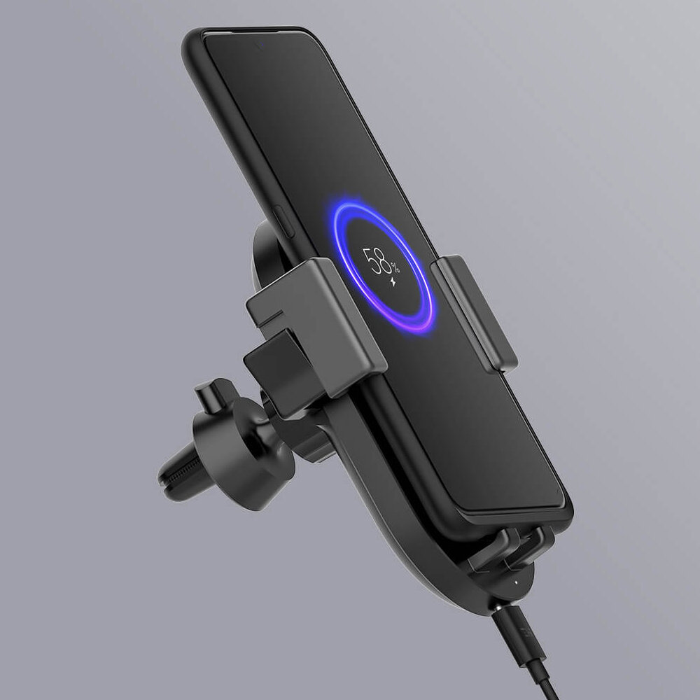 Картинки Беспроводное автомобильное зарядное устройство Xiaomi ZMI с держателем для телефона 20 Вт, быстрая зарядка для мобильного телефона Huawei iPho