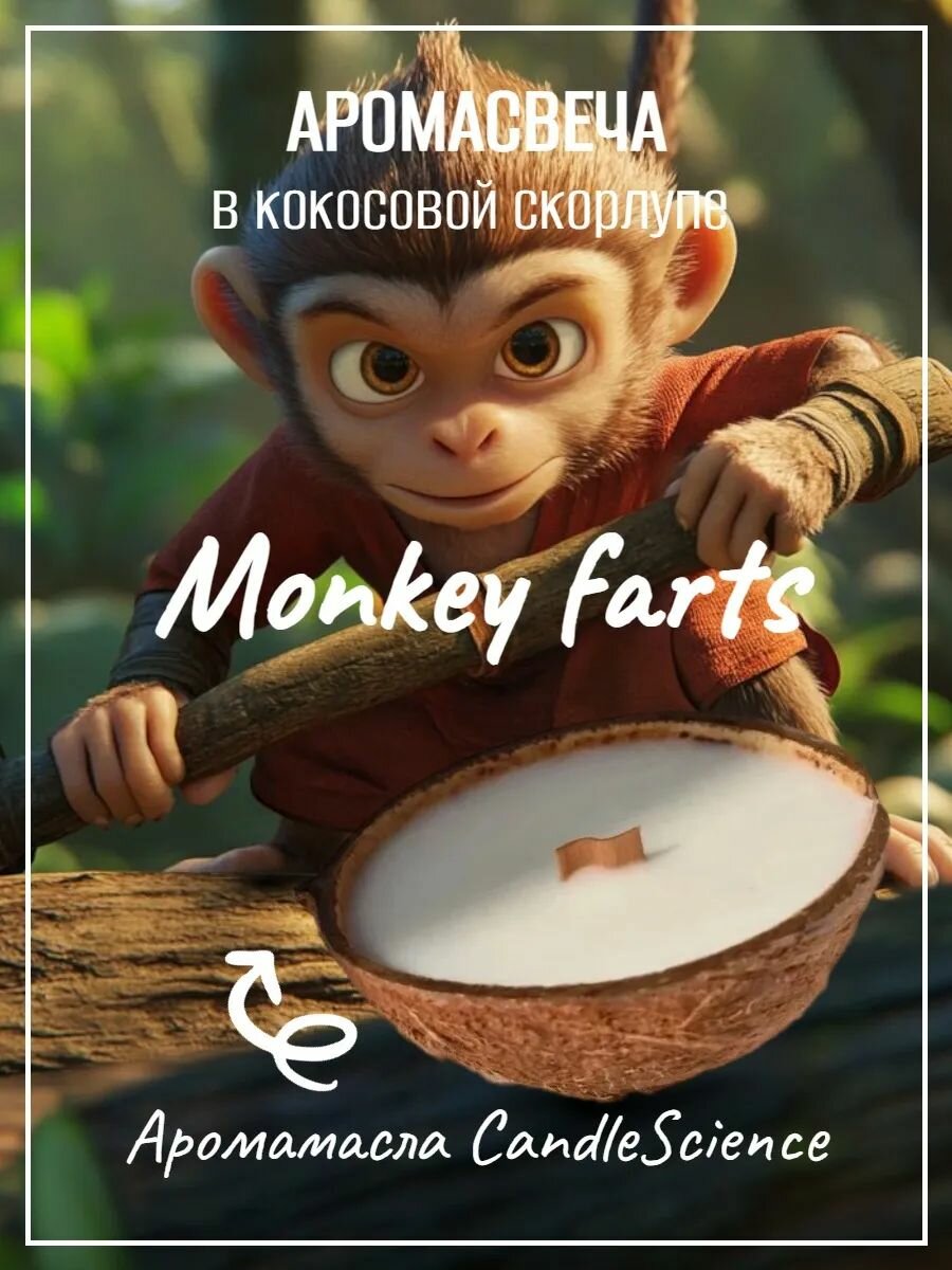 Аромасвеча XL CandleScience Monkey farts