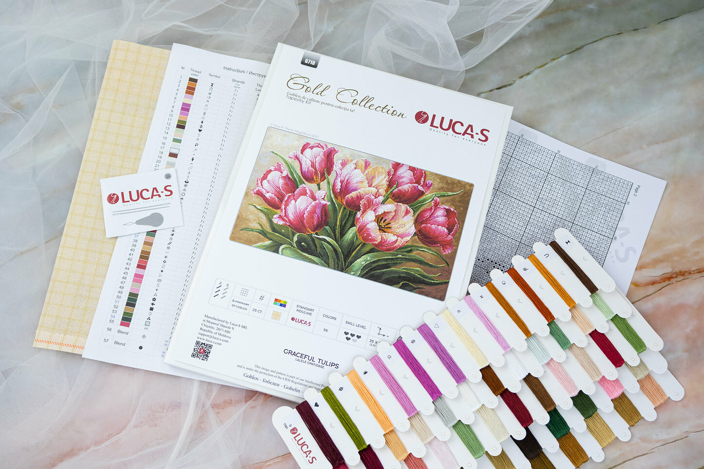 Набор для вышивания Luca-s G718 Graceful Tulips — фото 1