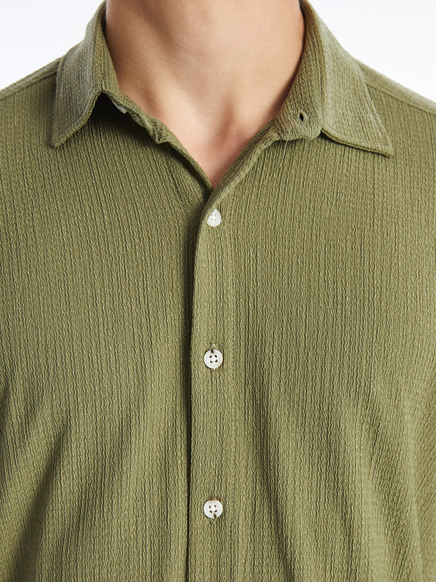 Рубашка LC Waikiki, размер M, olive green — фото 1