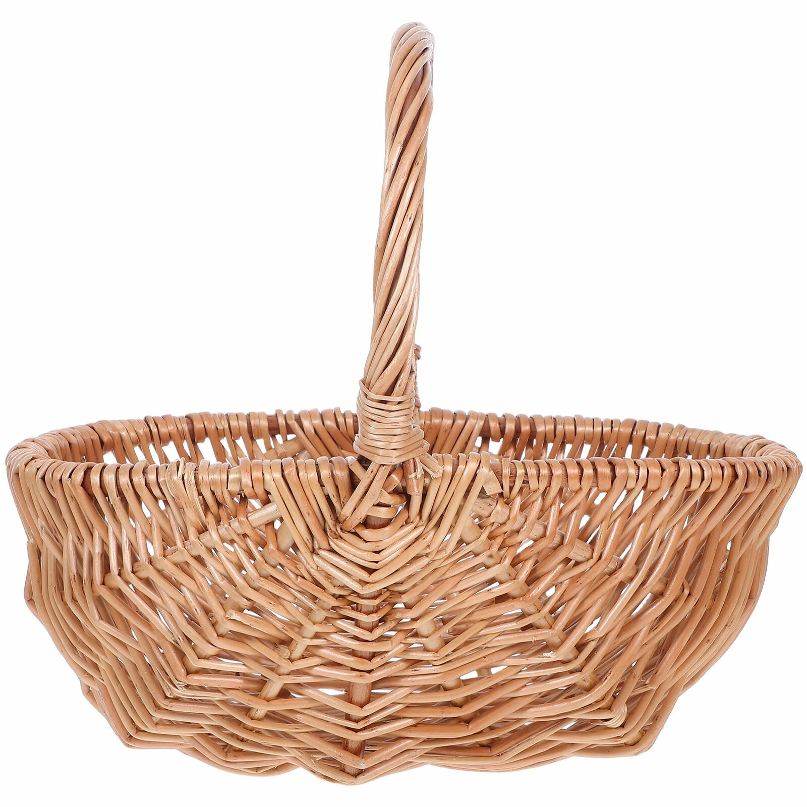 Плетеная корзина для кухонных принадлежностей универсальная для хранения размер 28.00x24.00x19.50 см