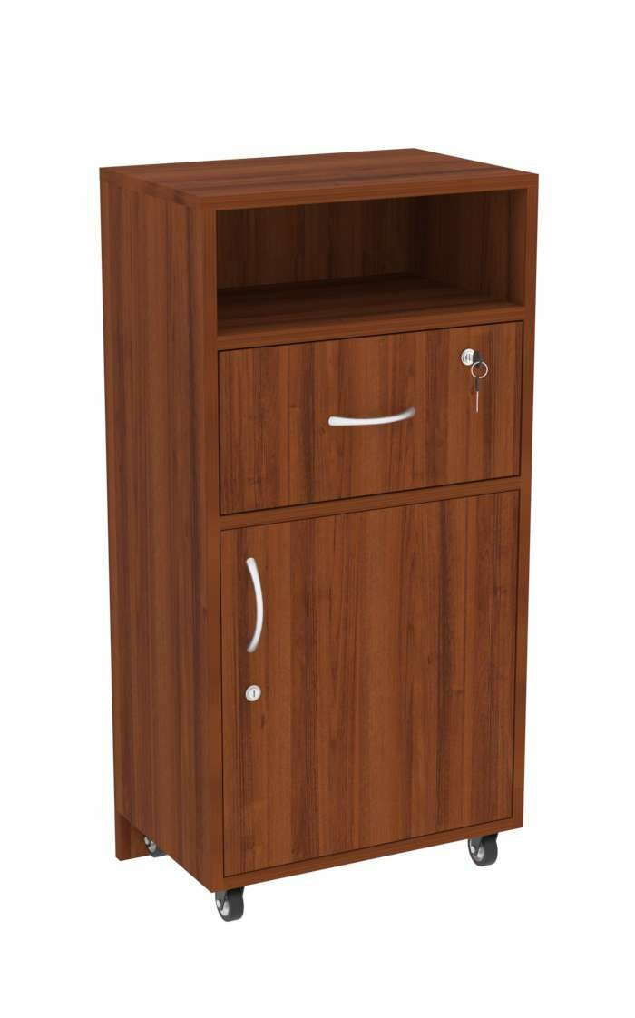 Прилавок под кассу серии слим №2 выкатной, Орех