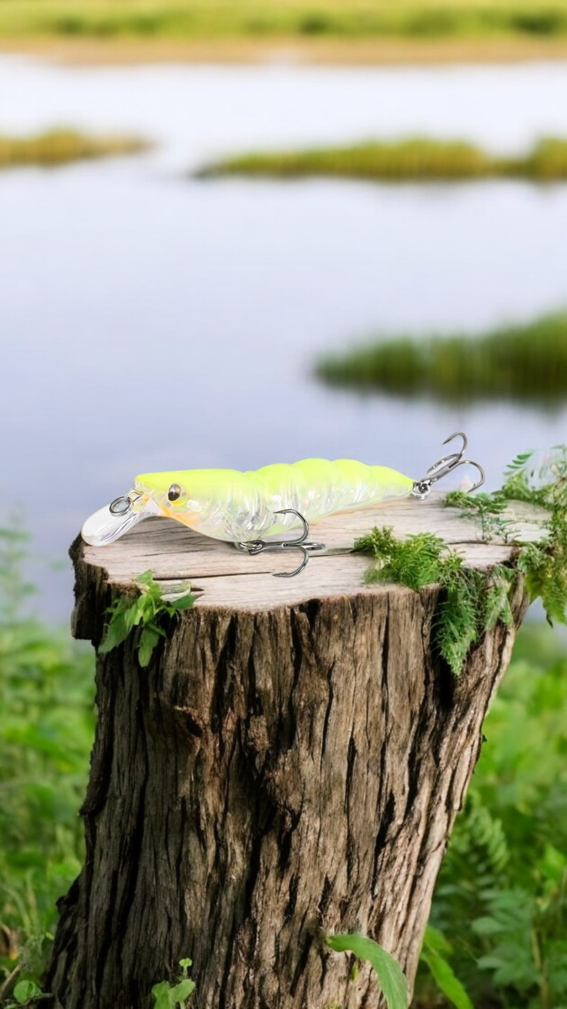Воблер Minnow, погружной, форма креветки, 90мм, 13гр, салатовый