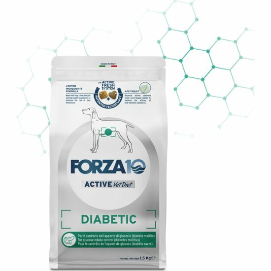 Корм сухой FORZA10 Active Vet Diet Diabetic для собак всех пород с диабетом, 1,5 кг