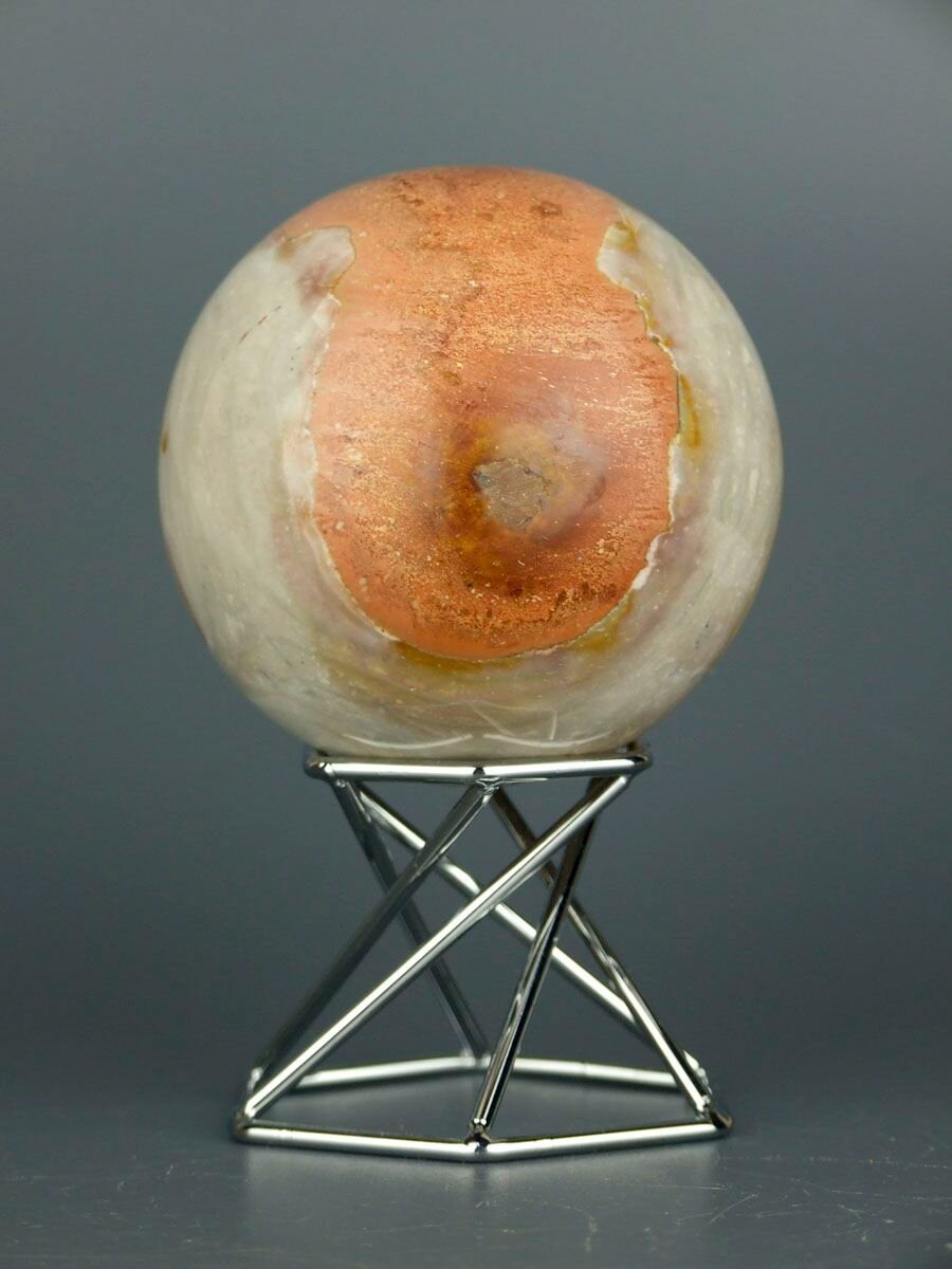 Полихромная Яшма Шар на подставке 68 мм - Способствует детоксикации