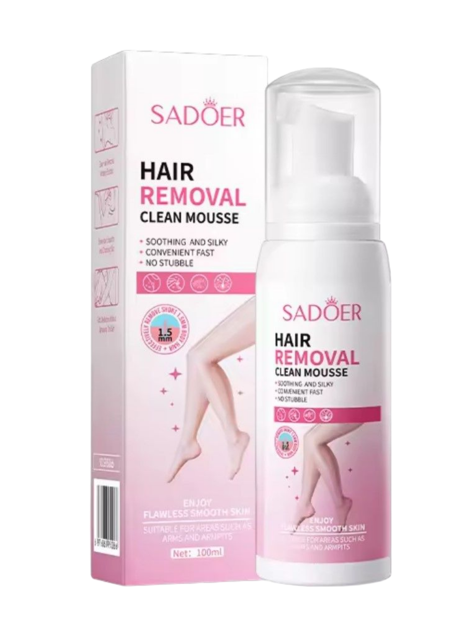 Мусс для депиляции SADOER Hair Removal Clean для всех типов кожи 100 мл