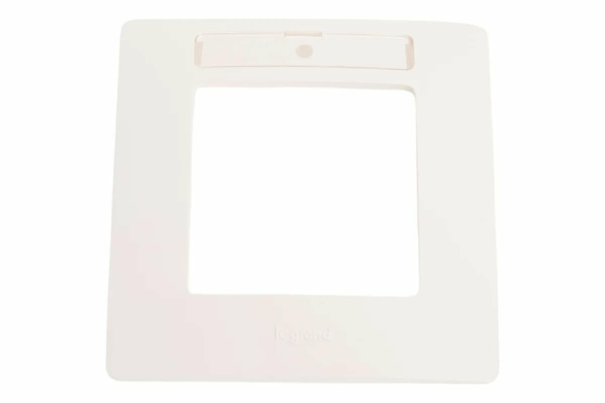 Рамка Legrand Etika 1 пост с держателем для маркировки белый 672506