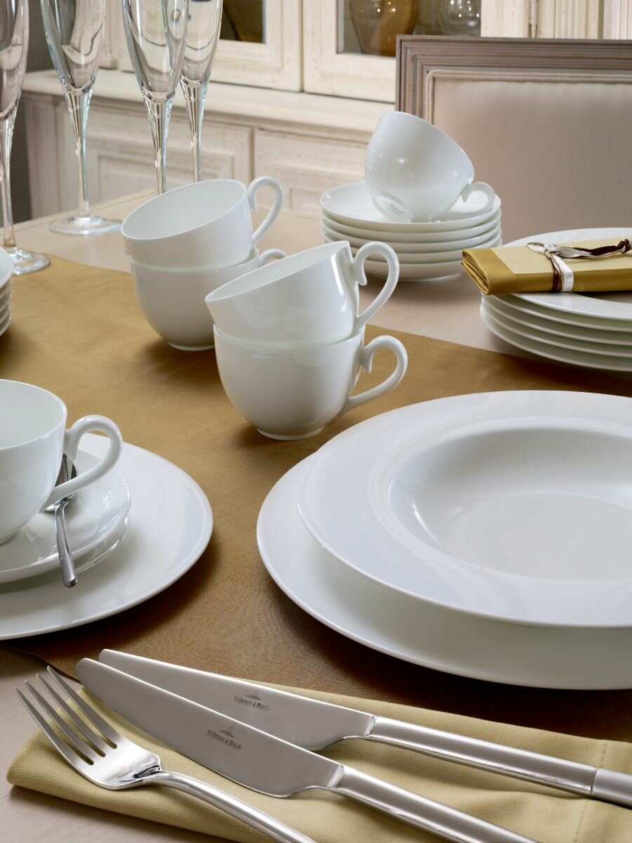 Изображение Набор столовых приборов на 6 персон, 24 предмета, Ella satin, Villeroy & Boch, Нержавеющая сталь