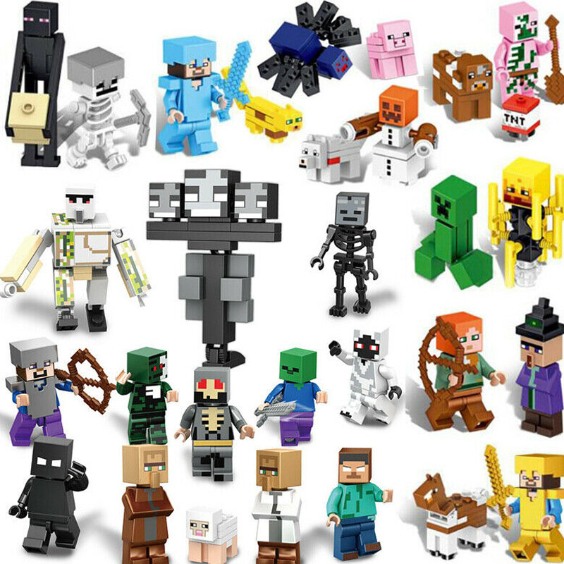 Набор фигур "Minecraft", для LEGO Minecraft, пластик, 29 штук