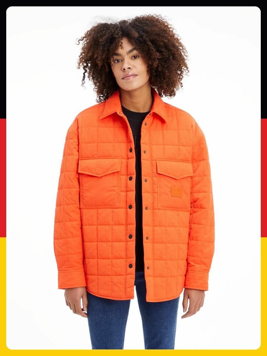 Ветровка CALVIN KLEIN Базовая коллекция, размер M, оранжевый